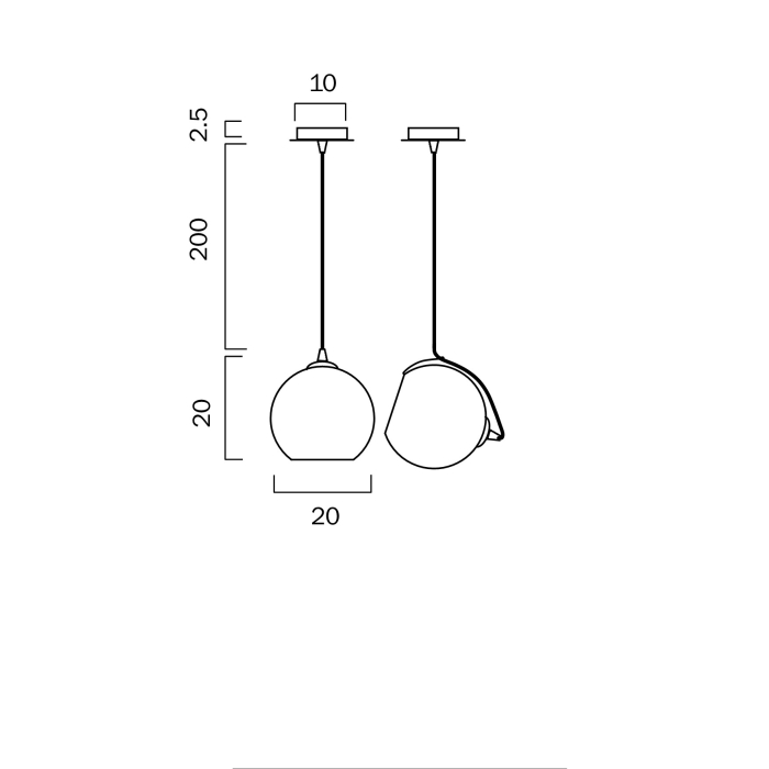 Bondi 20 pendant - Image 3