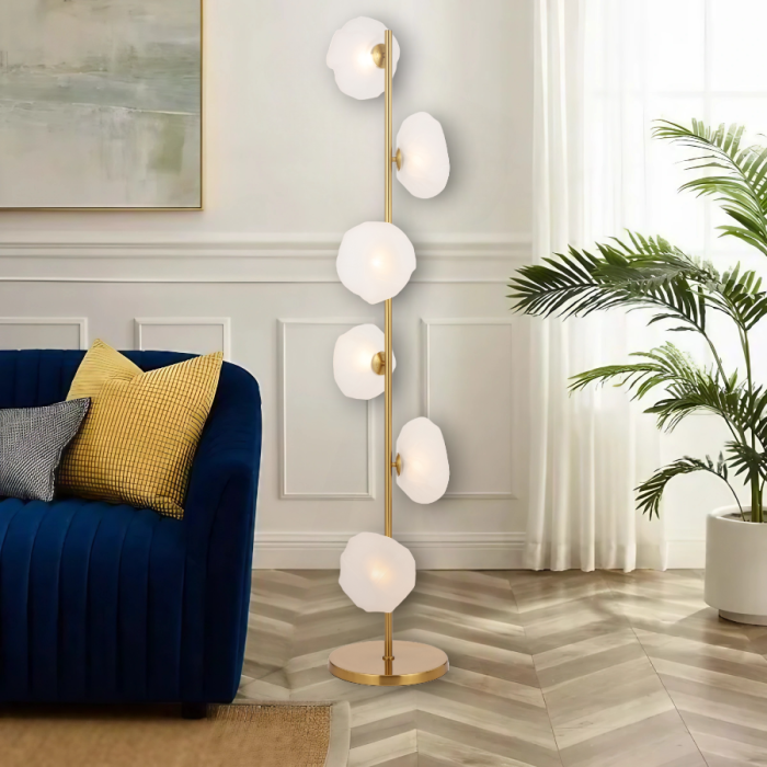 Zecca 6 light floor lamp - Image 4