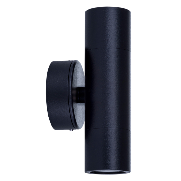 HV1027MR11NW - Mini Tivah Aluminium Black Up & Down Wall Pillar Lights