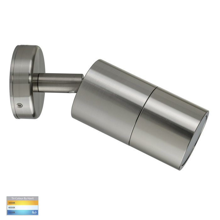 HV1205T - Tivah 316 Stainless Steel TRI Colour Single Adjustable Wall Pillar LightsV