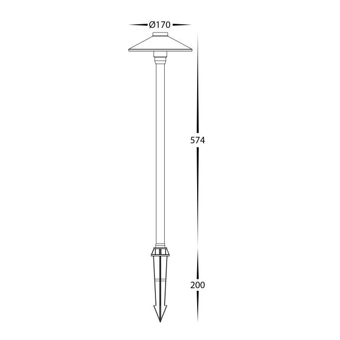 HV1452T-CP - Polari 3W LED Garden Spike Lights - Image 2