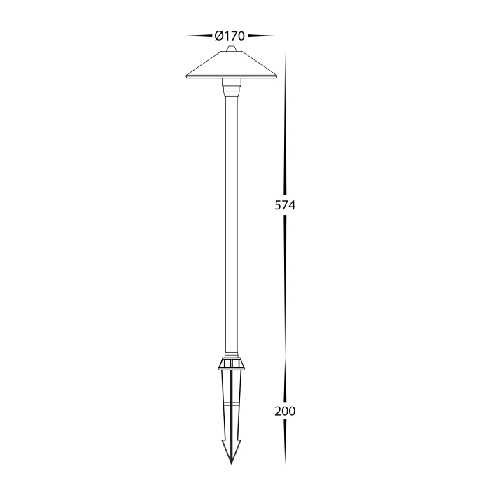 HV1453T-AB - Bitta 3W LED Garden Spike Lights - Image 2