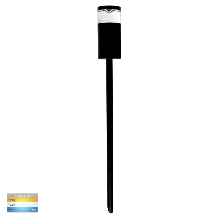 HV1489T-BLK - Highlite TRI Colour LED Garden Spike Lights