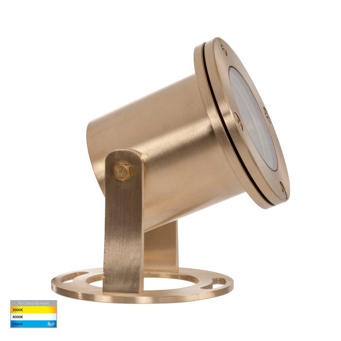 HV1491T-BR - Onder Soild Brass Colour LED Pond Light