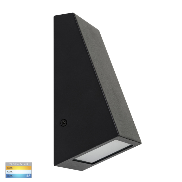 HV3602T-BLK - Taper TRI Colour LED Wedge Wall Light