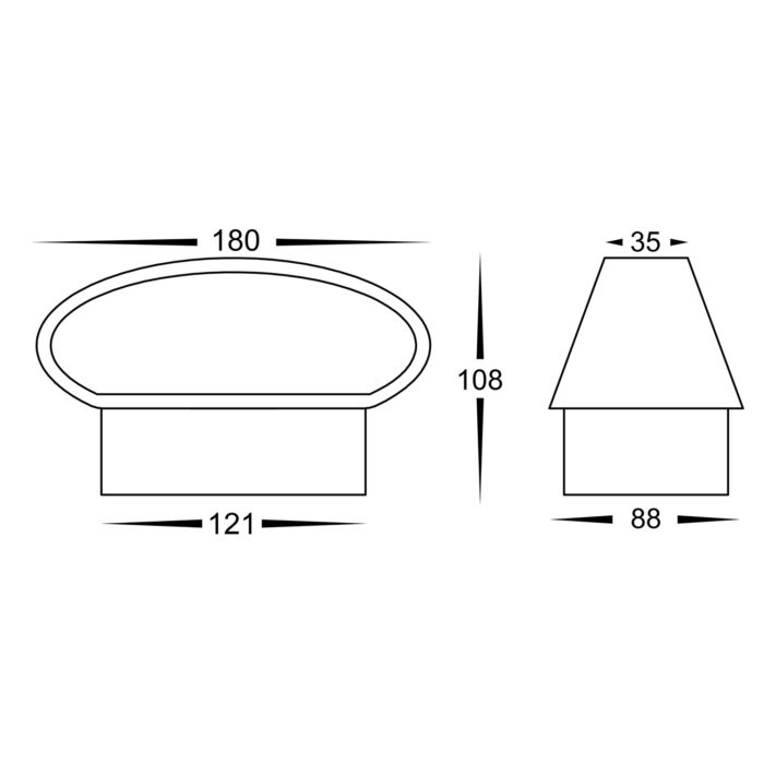 HV3661T-BLK - Luxe Black And White TRI Colour Up & Down LED Wall Light - Image 5
